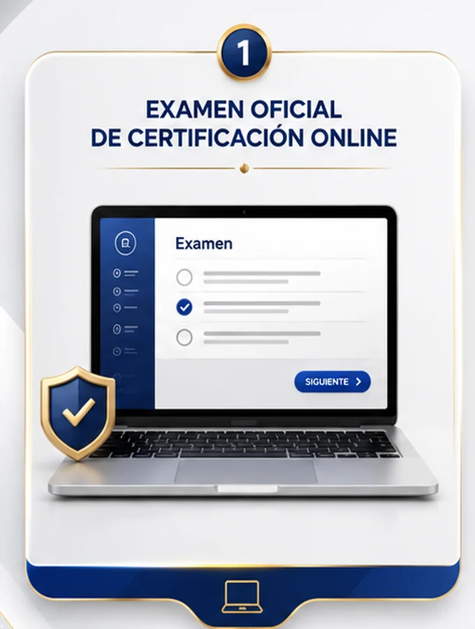 Examen oficial de certificación en línea
