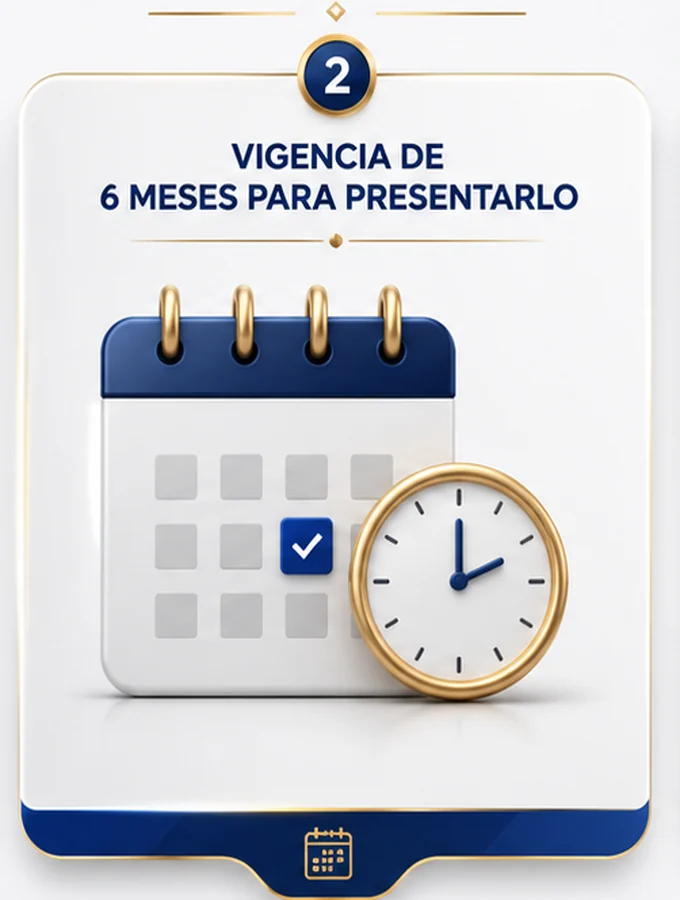 Calendario de vigencia del voucher